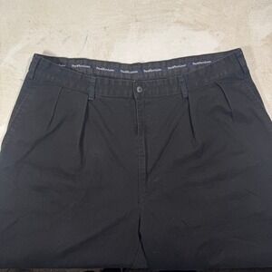 Vintage Polo Ralph Lauren Andrew Pants Two-Pleat Chino Black 38x31 Made in USA